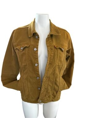 Levi's Vintage Women's Mustard/Gold Trucker Jacket, red tab, sz Med